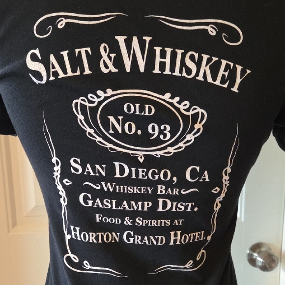 NWOT Salt & Wh!skey Black Graphic T-Shirt - Picture 5 of 6